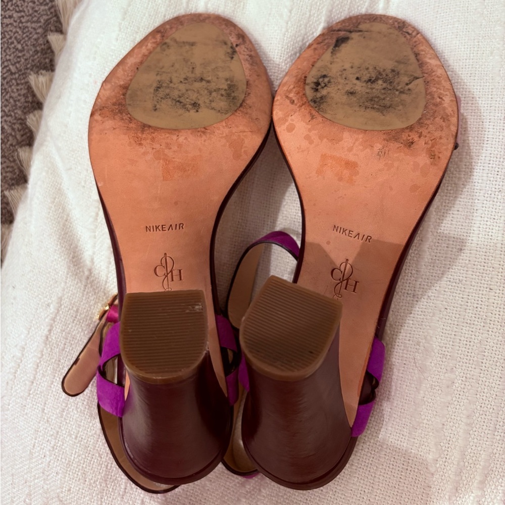 Cole Haan x Nike Air Minetta Purple Strappy Heel - Picture 4 of 6